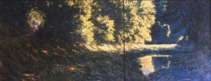 * Elder Creek, 52 x 132 inches, oil on canvas