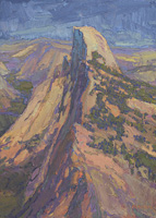 Half Dome from Glacier Point, 14 x 10 inches, oil on panel, 1998