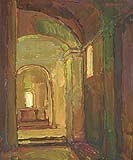 Senanque Abbey, 10-1/4 x 8-3/4 inches, oil on panel, 1999