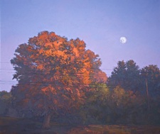 * Autumn Moonrise, 25 x 30 inches, oil on canvas