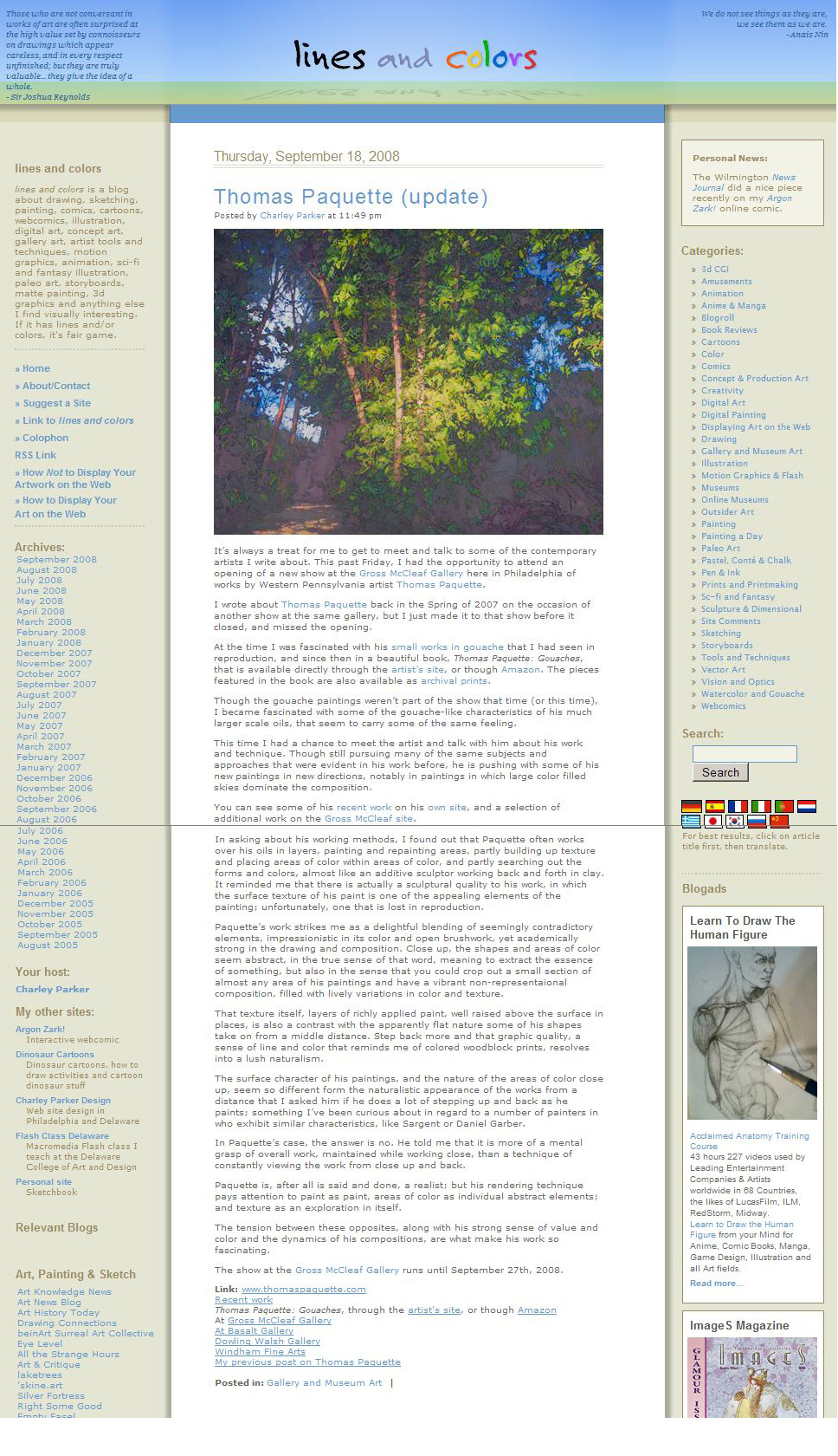 American Art Collector magazine article, Aug 2006