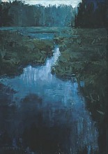 * Watery Land II, 54 x 38 inches, oil on canvas, 1989