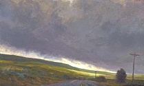 * Dark Sky, Black Hills II, 30 x 50 inches, oil on canvas, 1992