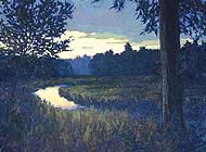 * West Branch, 30 x 40 inches, oil on canvas, 1993