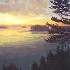 * Harraseeket Sunrise, 30 x 30 inches, oil on canvas, 1994