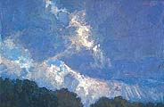 Breaking Sky, 14 x 21 inches, oil on canvas, 1995 