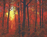 * Red Forest, 40 x 50, oil on canvas, 1996