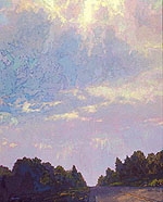 * South Road Clouds, 50 x 40 inches, oil on canvas, 1998