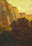 * Valley Light, 14 x 10 inches, oil on panel, 1998