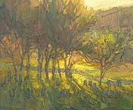 * Graveyard at St. Davids, Wales 8-3/4 x 10-1/2 inches, oil on panel