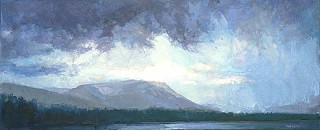 * Katahdin: Storm, 10 x 24 inches, oil on canvas