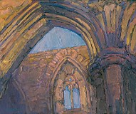 * Tintern Abbey 8-3/4 x 10-1/2 inches, oil on panel
