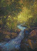 * Carving Creek, 14 x 10 inches, oil on panel, 2000