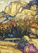 * Mirror Lake, Yosemite, 14 x 10 inches, oil on panel, 2001