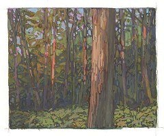 * Trees Touched by Light, 2 x 2-3/8 inches