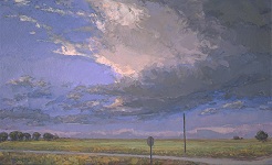 Birth of a Thunderhead, 11 x 18 inches, oil on canvas