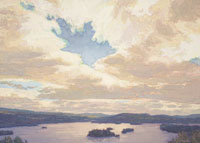 Blue Mountain Lake Panorama, 25 x 35