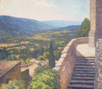 View from the Church, Bonnieux, 14 x 16
