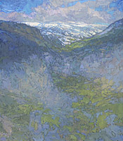 Approaching Colmars, 16 x 14